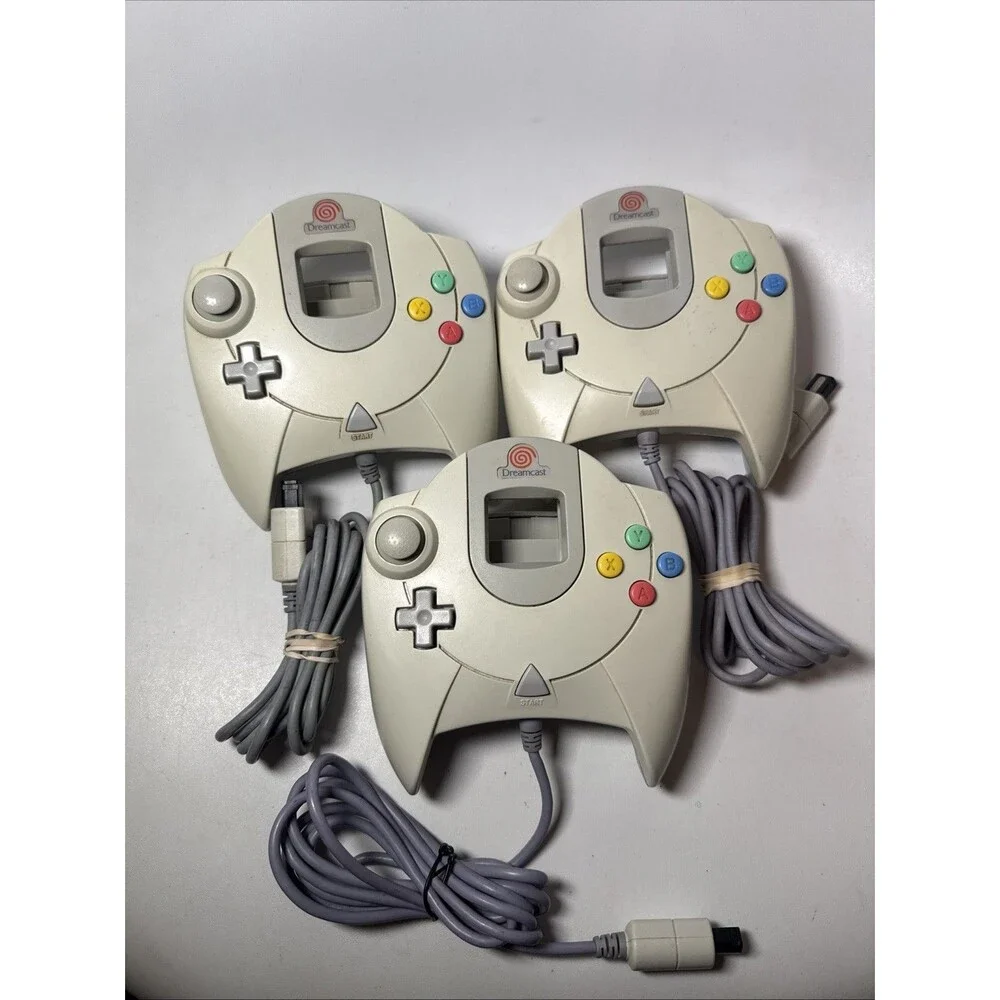 SEGA DREAMCAST CONTROLLER HKT-7700 - Lot Of 3 Authentic